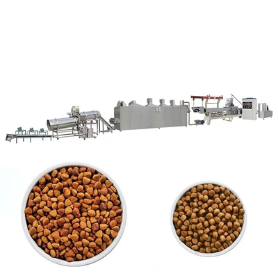 Chaîne de fabrication complètement automatique acier inoxydable d'aliment pour animaux familiers 150kg/H