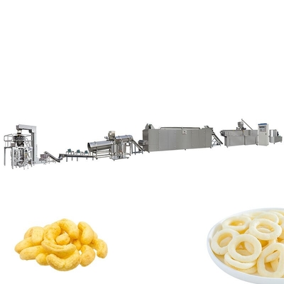 Mini Puffed Wheat Snacks Food expulsent chaîne de production de souffle de maïs argent