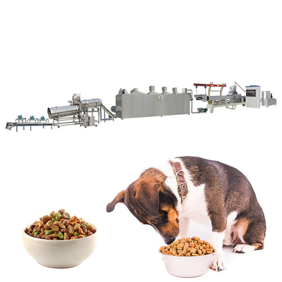 Chaîne de fabrication sèche d'aliment pour animaux familiers pour la production de l'extrudeuse d'aliments pour chiens