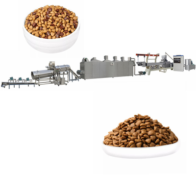 Ligne sèche automatique de production alimentaire d'animal familier d'OEM 70kw grande capacité