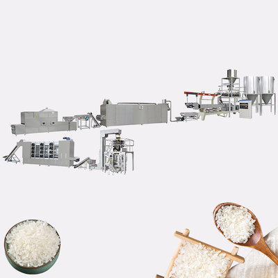 chaîne de fabrication double boudineuse à vis du riz 60kw artificiel multifonctionnelle