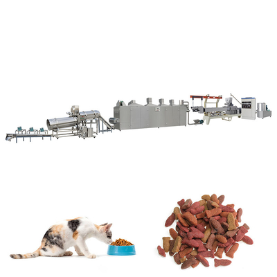 Chaîne de fabrication aliments pour chiens d'aliment pour animaux familiers de la TA secs de 380V 50HZ faisant la machine
